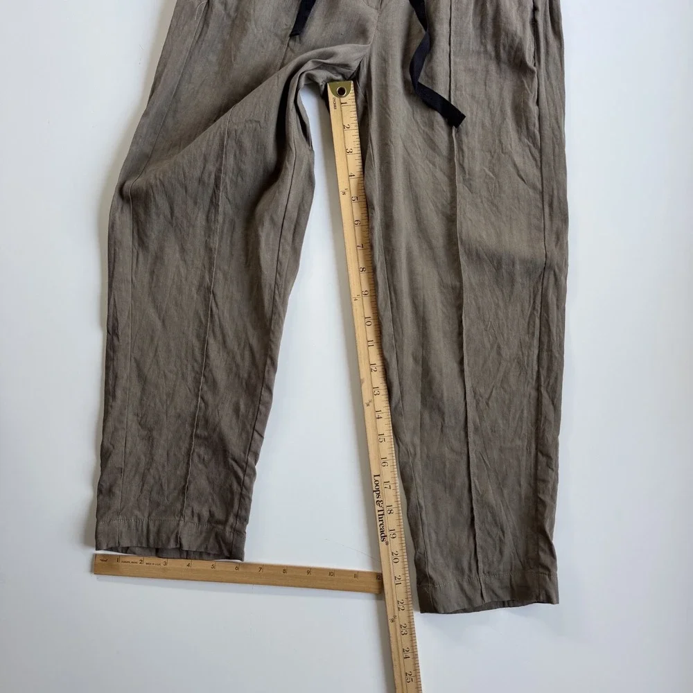 BABATON Errol Ankle Linen Blend Pant Womens‎ XXS Elastic Waist Comfort Beach 2XS